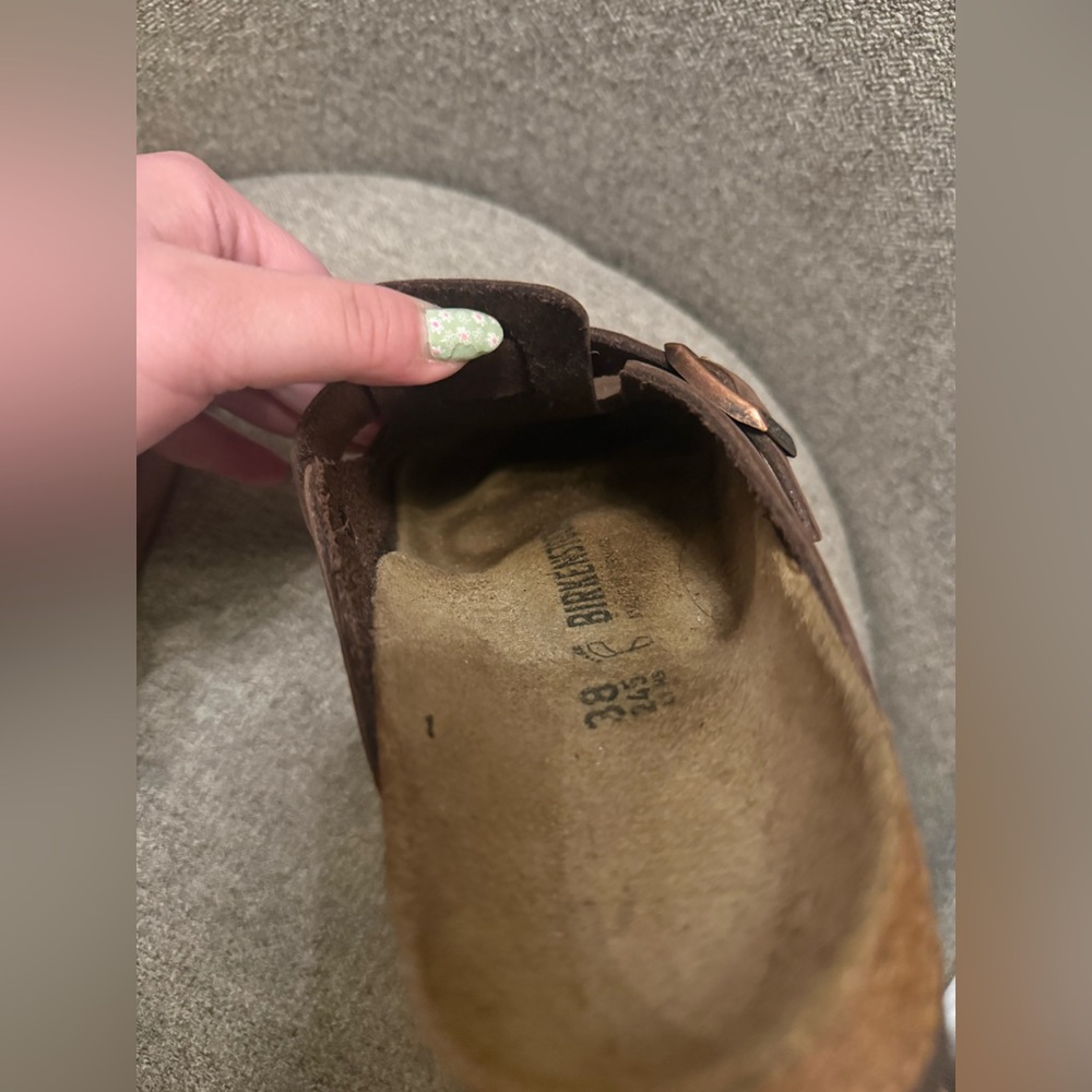 Birkenstock Dark Brown Boston Oiled Leather Clogs - size 38 - Picture 6 of 15